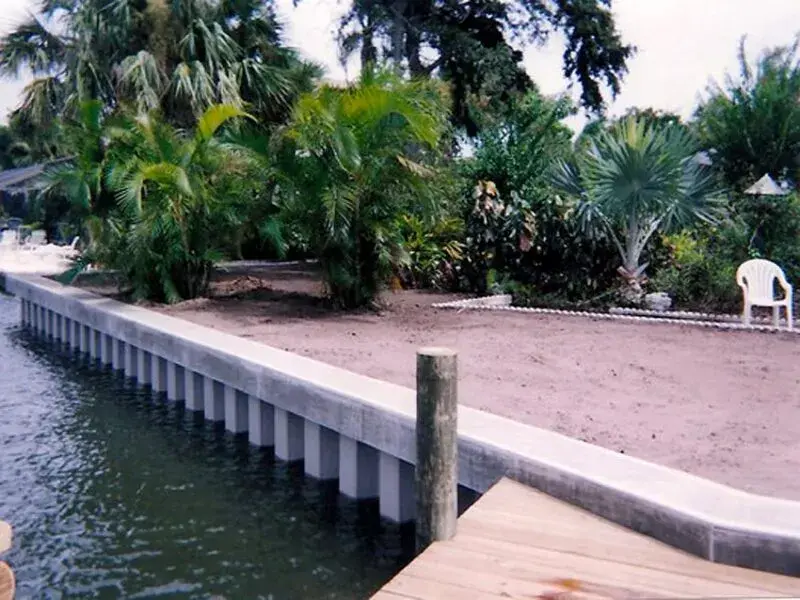 Top-Quality Concrete Block Seawall Construction