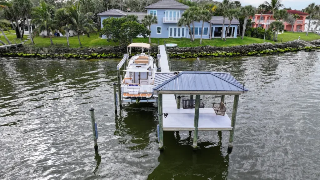 Boat Lift Installation Project Melbourne, FL - (1)