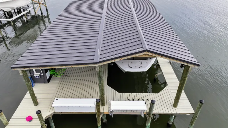 Boat dock in Palm Shores